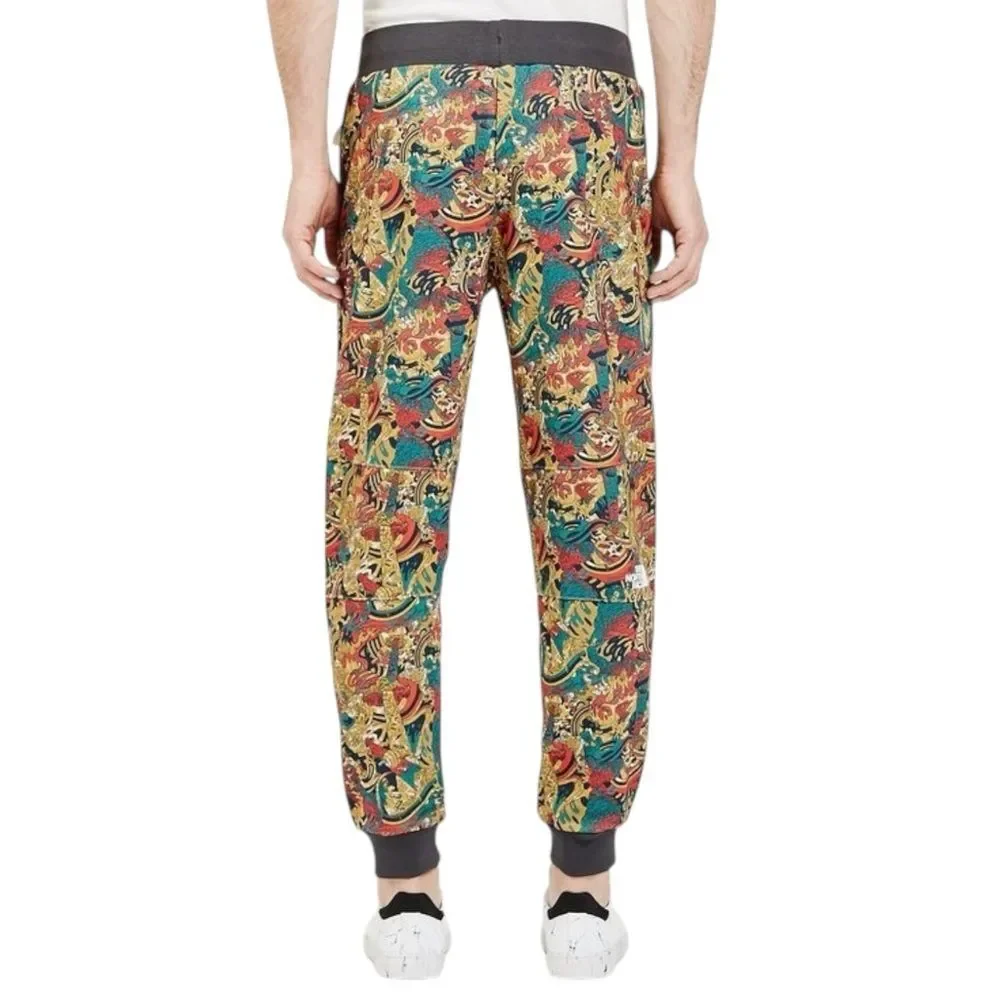 The North Face Leopard Genesis Fine Joggers Unisex Small Yellow Graphic Pants